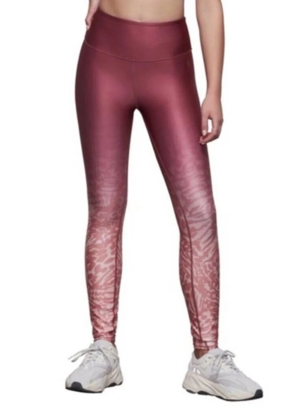 Good American Pink Ombre Animal-Print Sports Bra & Legging Matching Set